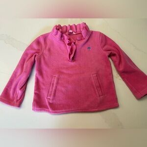 Lilly Pulitzer Pink Kids Ruffle Fleece 3T